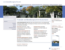 Tablet Screenshot of bestattungsrecht.com